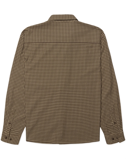 Woodbird - WBBuzo Man Check Skjorte - Brown-Honey